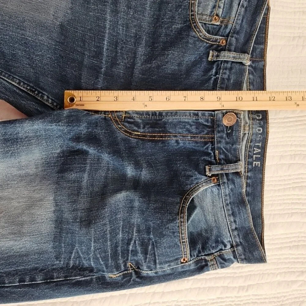 Aeropostale Jeans Men's 34x32 Med Wash Straight Leg LXPZCH24 Classic 100% Cotton